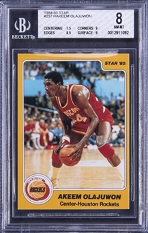1984-85 Star #237 Hakeem Olajuwon Rookie Card – BGS NM-MT 8